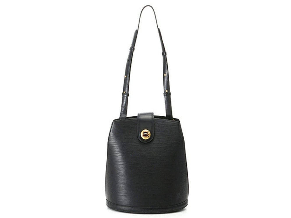 LOUIS VUITTON Cluny Shoulder Bag Epi Leather Noir Black